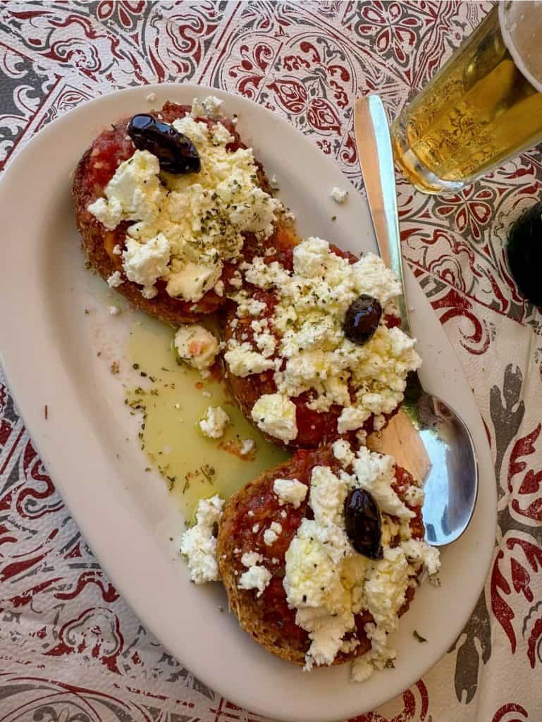 Salad at Beloni, Chania, Crete