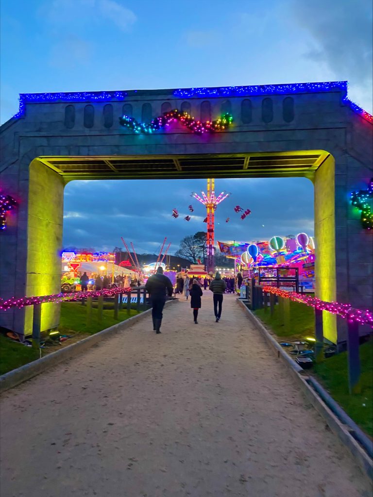Bolesworth at Christmas lights fairground