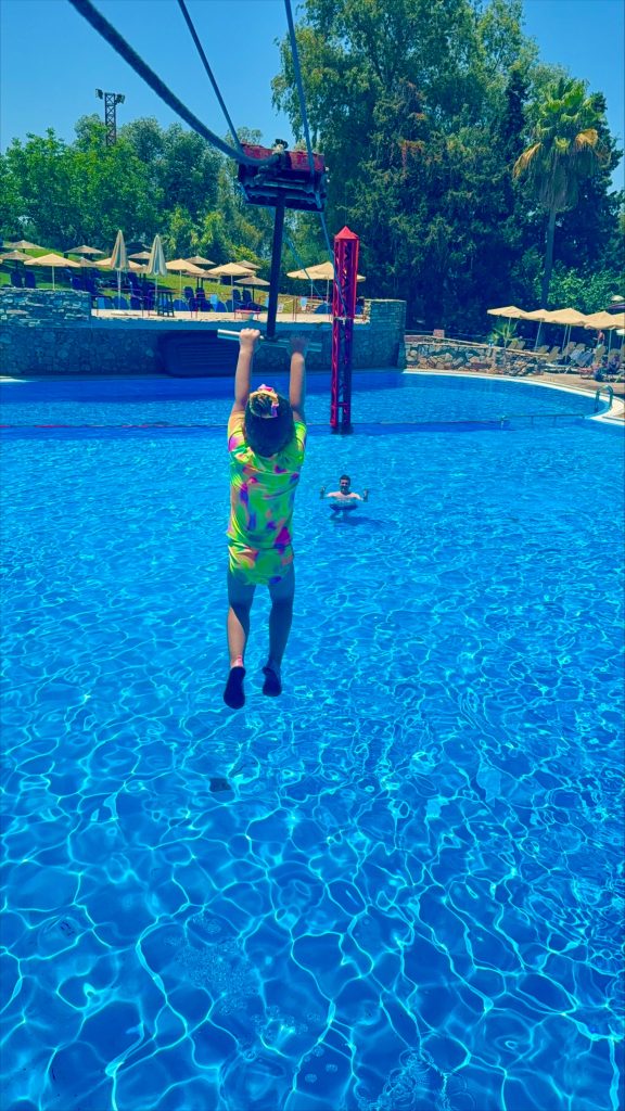 Chania waterpark zipline