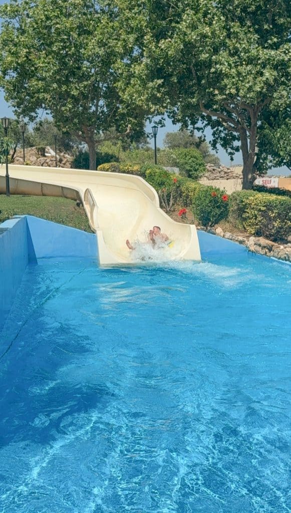 Ring slides at Limnoupolis waterpark