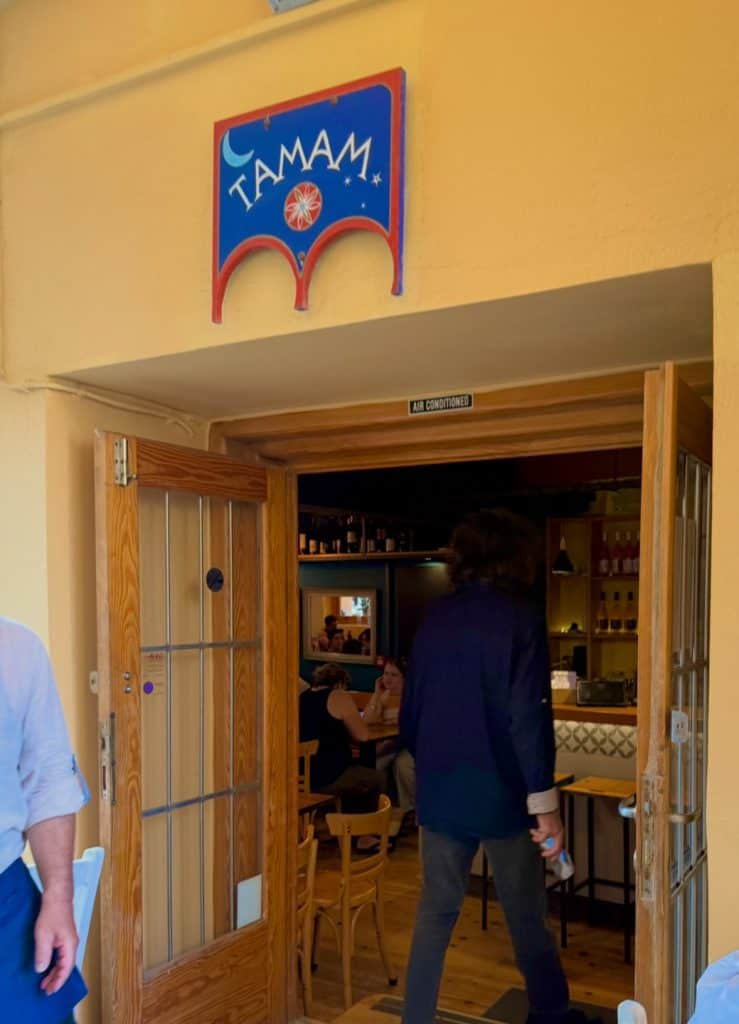 Tamam restaurant door - Chania, Crete