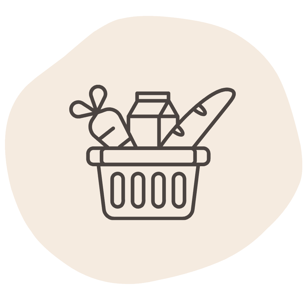 Tips icon - food basket