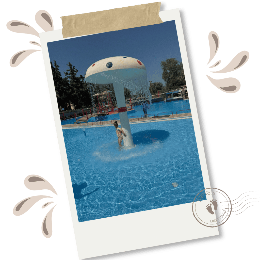 Water fun on polaroid