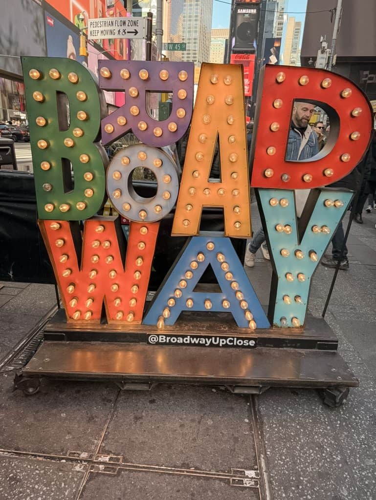 Broadway sign Times Square New York