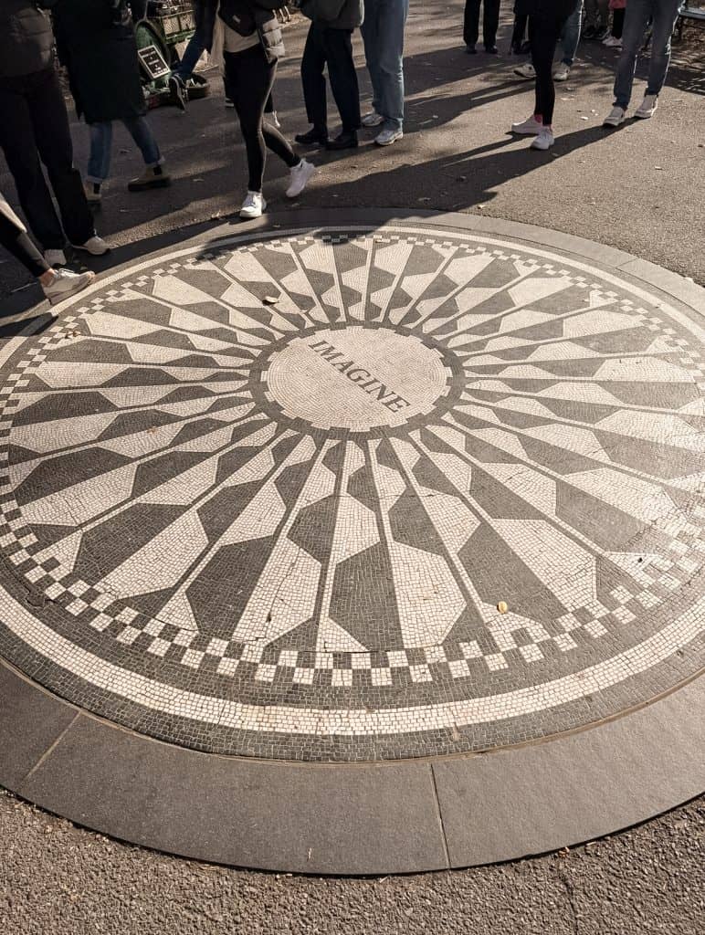 Imagine memorial Central Park New York