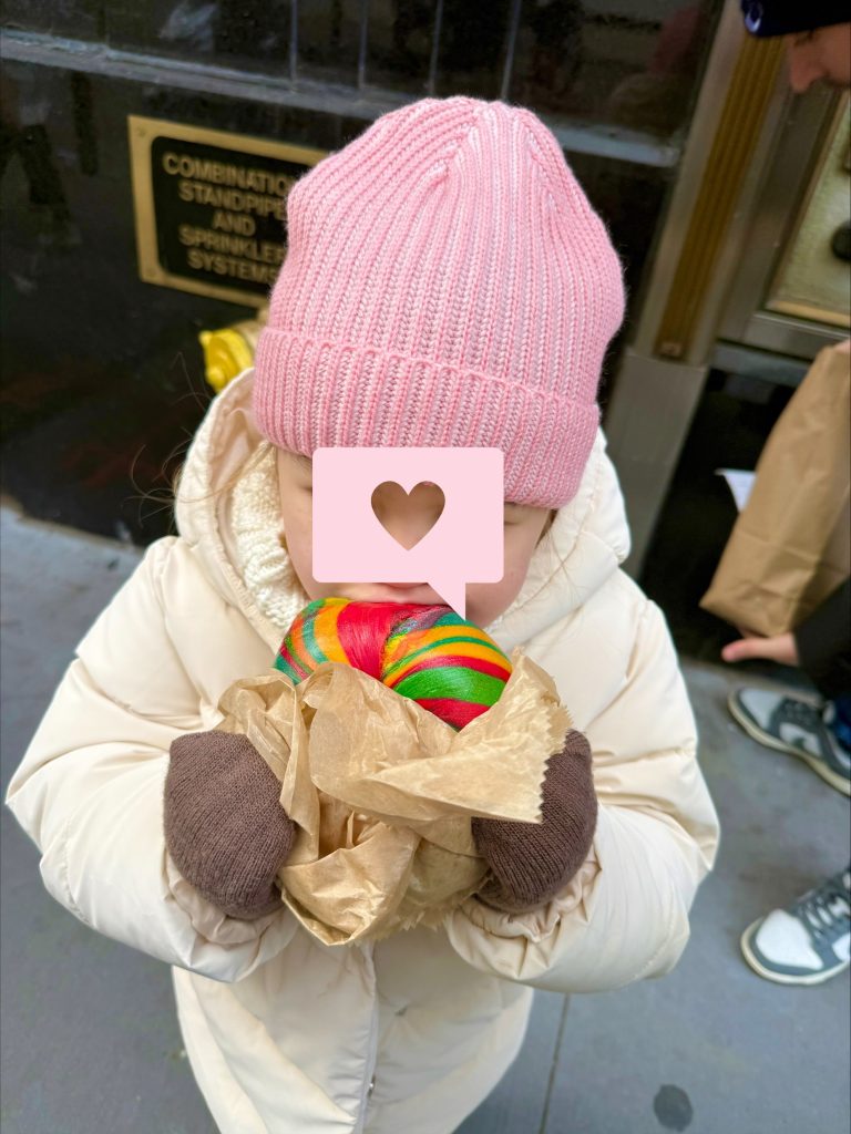 Liberty Bagels rainbow bagel New York