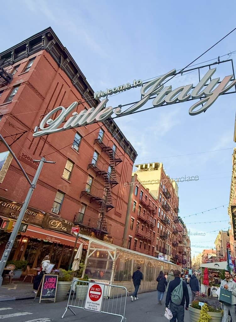 Little Italy sign New York