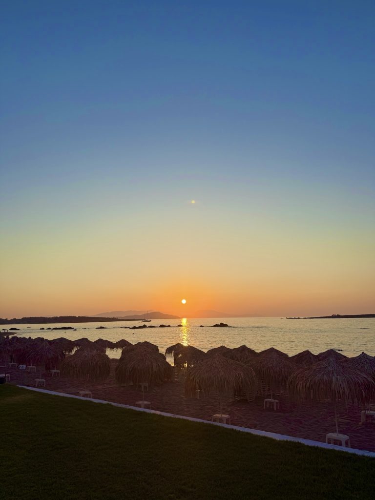 Sunset at Nea Chora beach, Chania