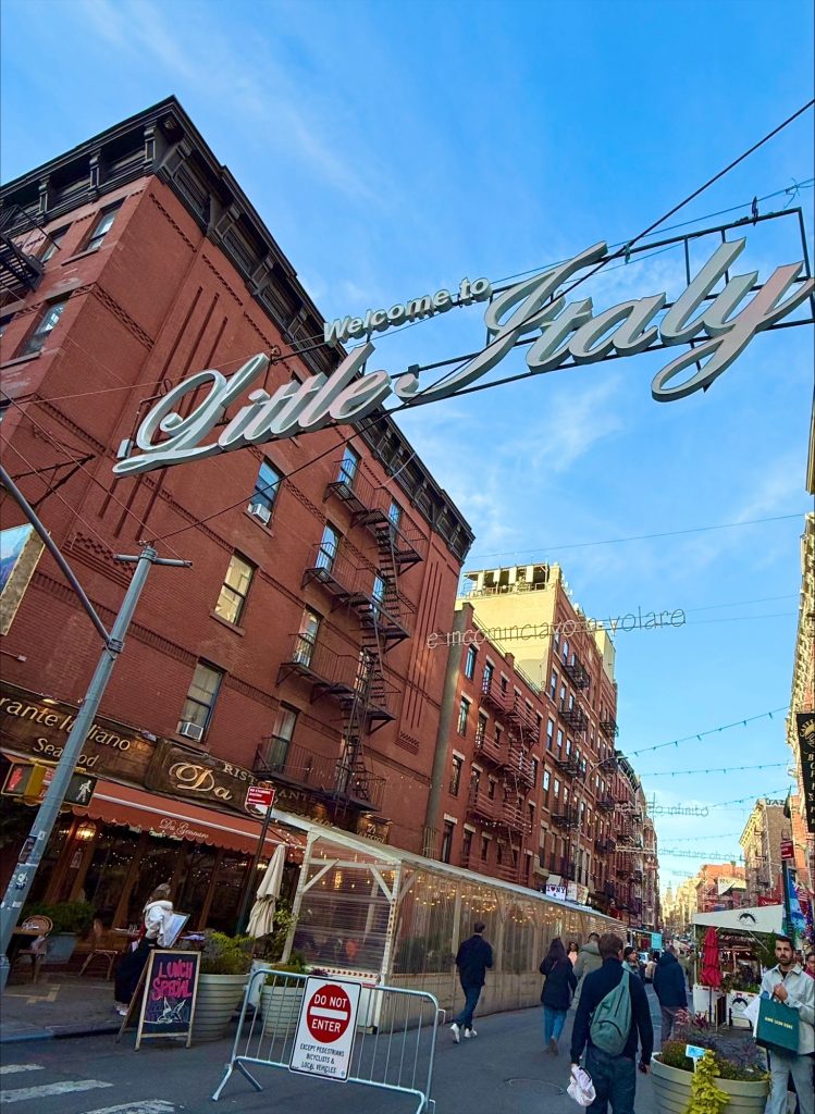 Little Italy sign New York