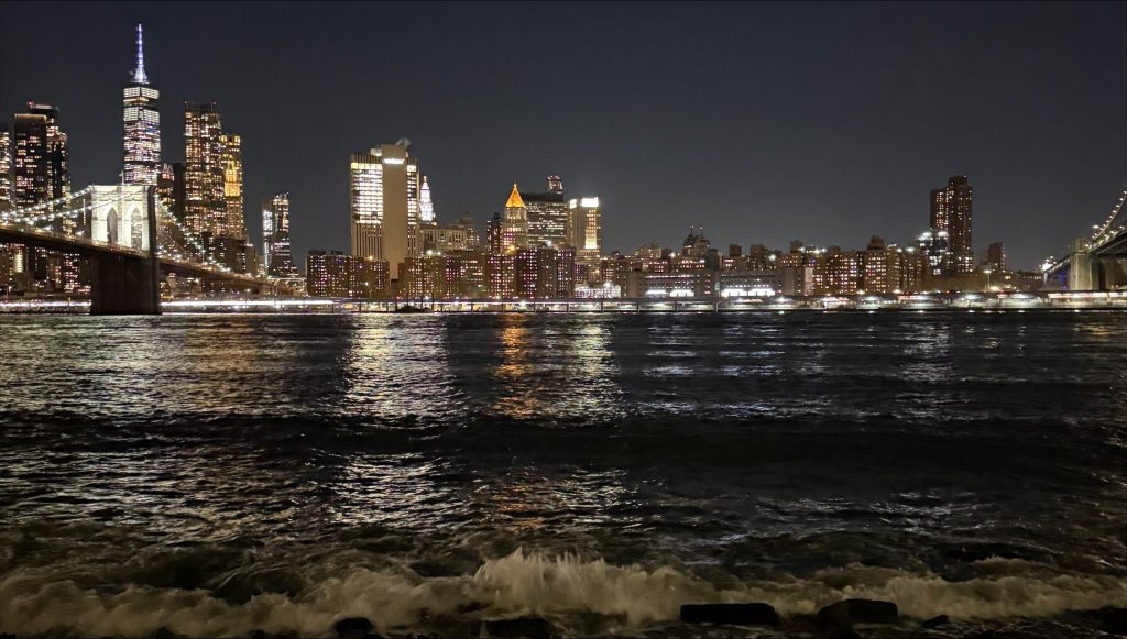 New York skyline from Pebble Beach