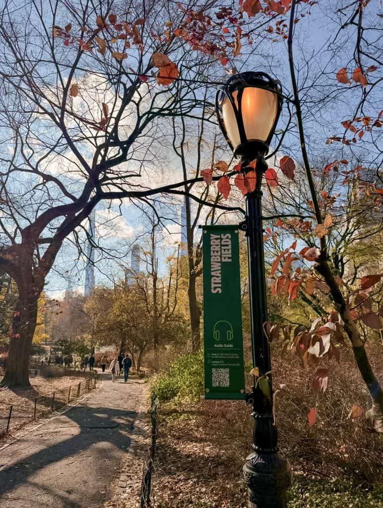 Strawberry Fields sign - Central Park New York