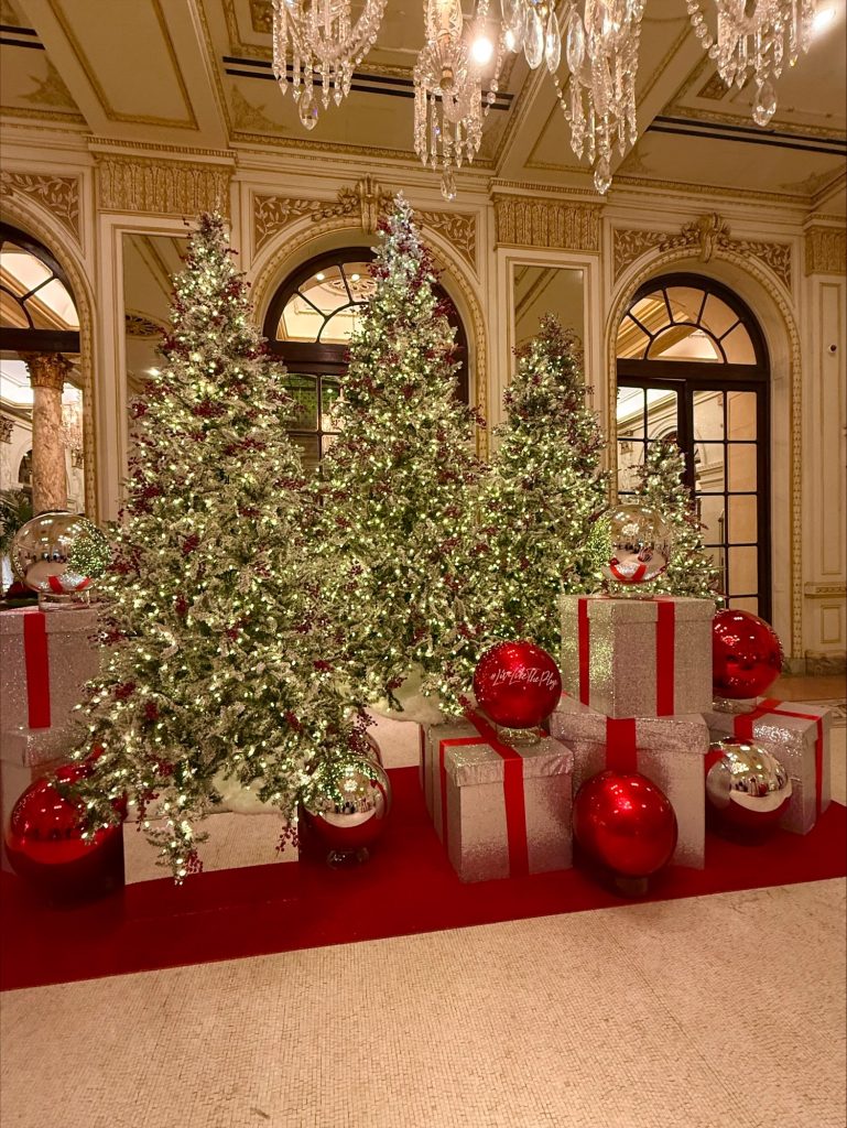 The Plaza Christmas trees