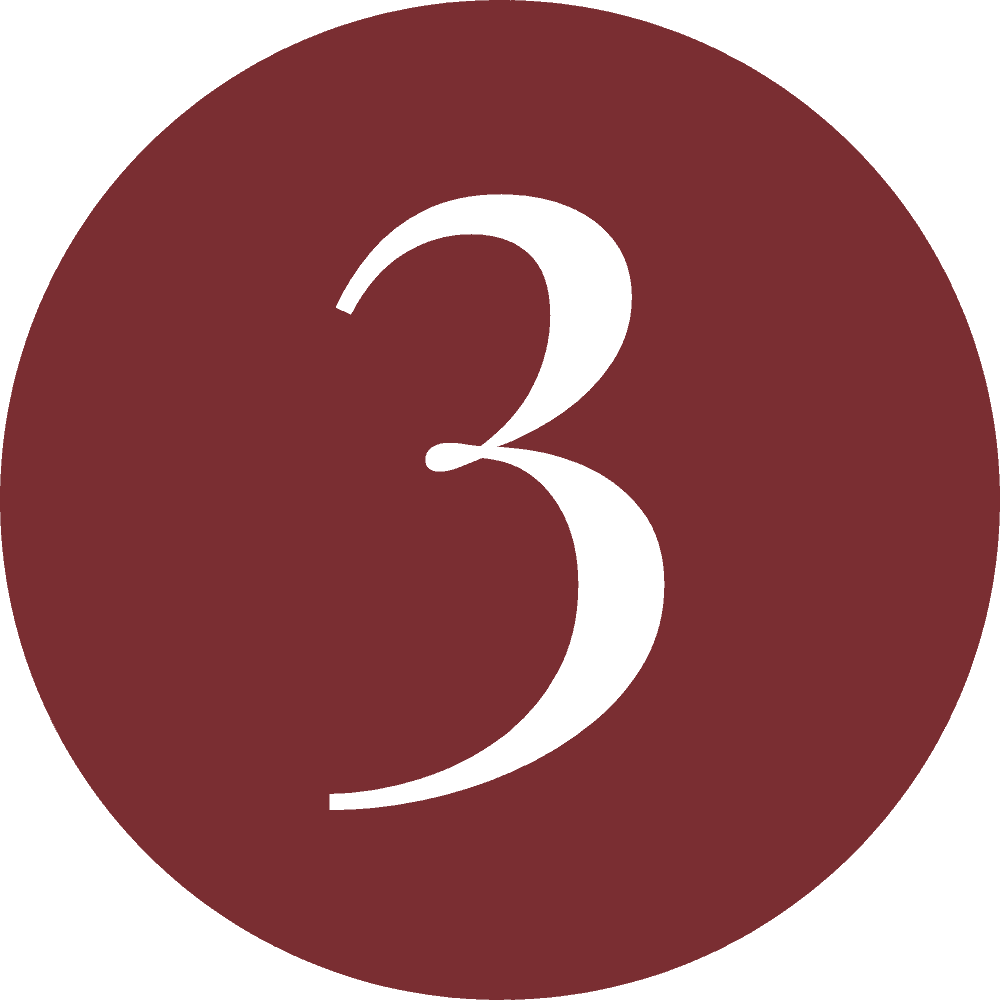 Three red