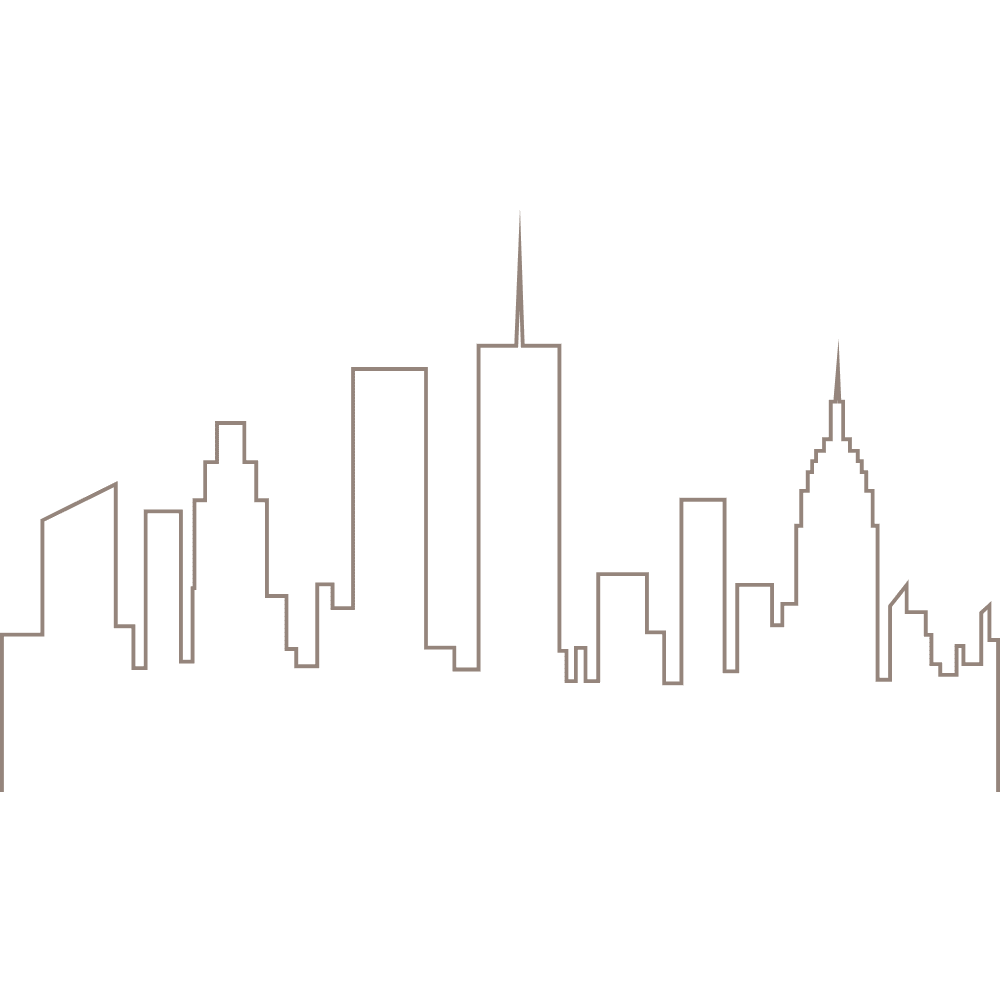 New York skyline icon