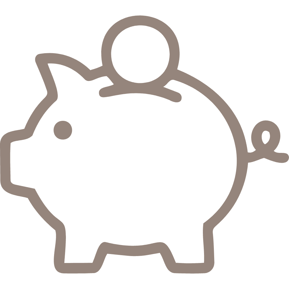 Piggy bank icon