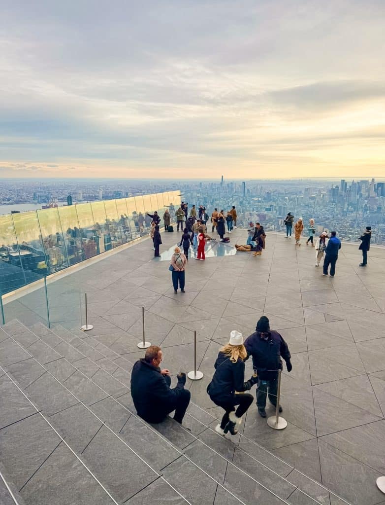 The Edge outdoor deck Manhattan New York