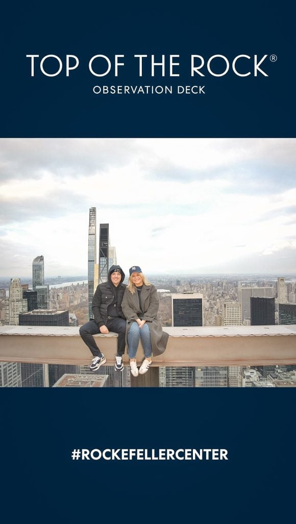 The Beam Top of the Rock New York