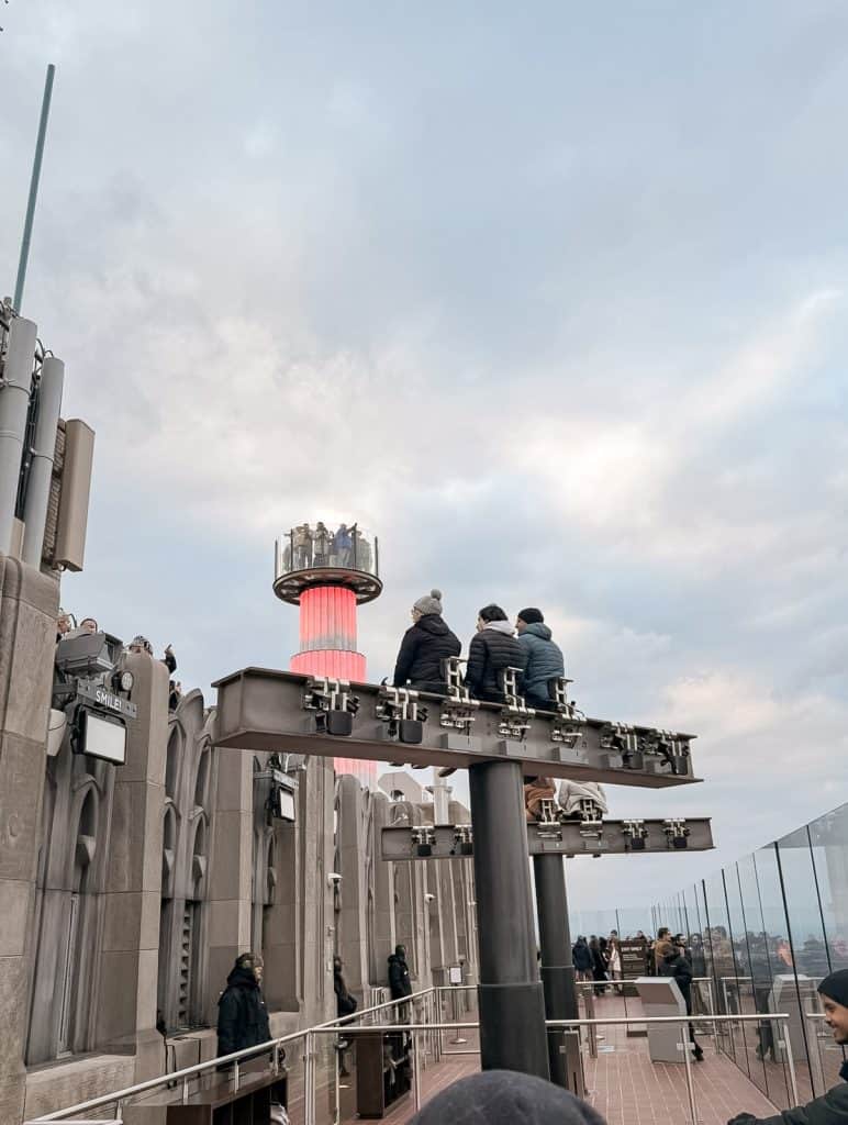 The Beam and Skylift Top of the Rock New York
