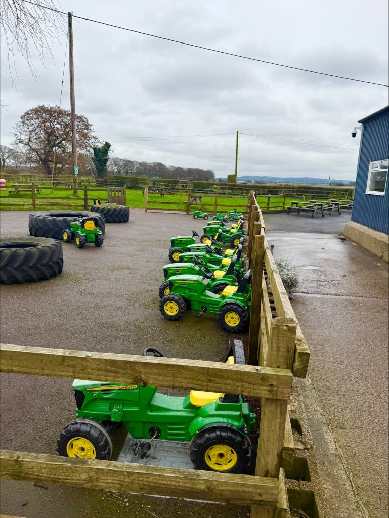 Play area tractors in Windmill Farm, Burscough