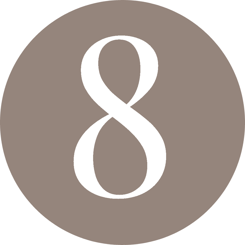 Eight - taupe circle