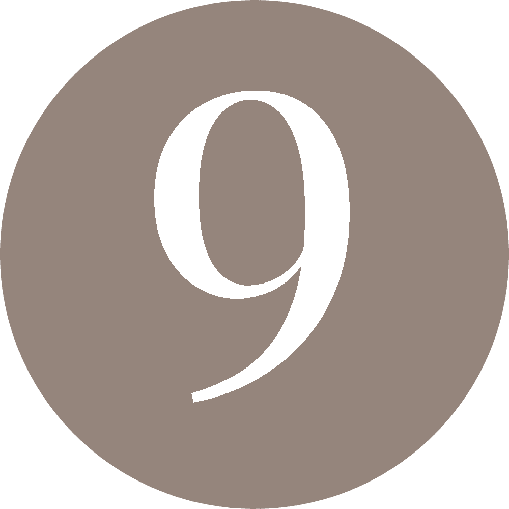 Nine - taupe circle