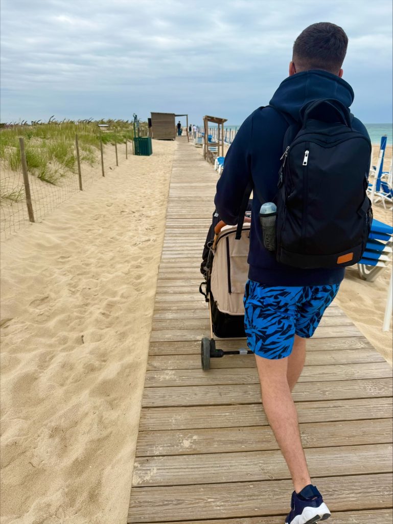 Tavira Praia do Barril boardwalk pram friendly