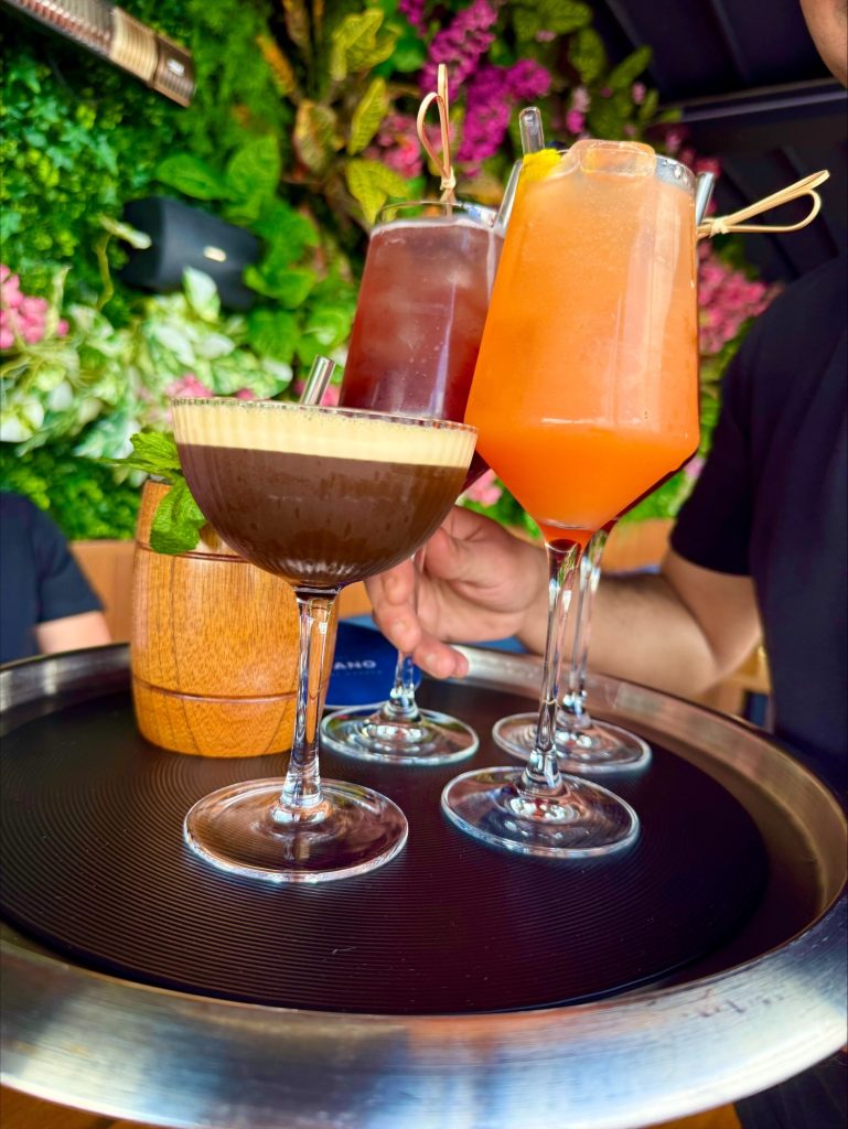 Hotel Amano Covent Garden rooftop bar cocktails - Girls weekend London