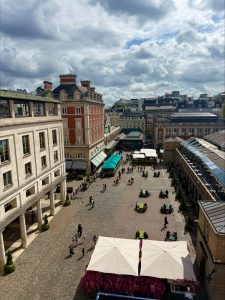 Royal Ballet and Opera House rooftop bar view - Girls weekend London
