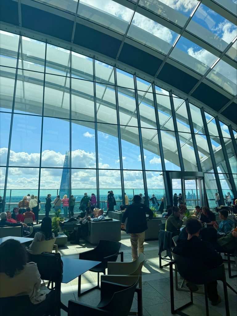Sky Garden from inside - Girls weekend London