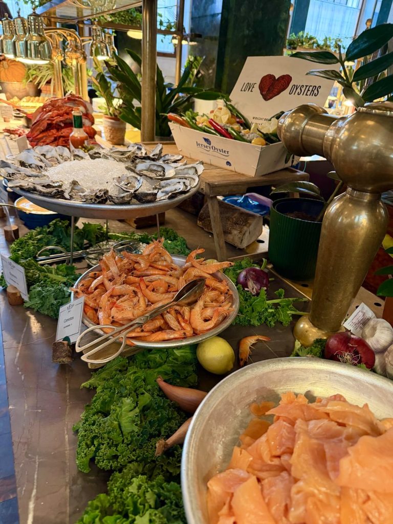 The NED feast Sunday fish - girls weekend London