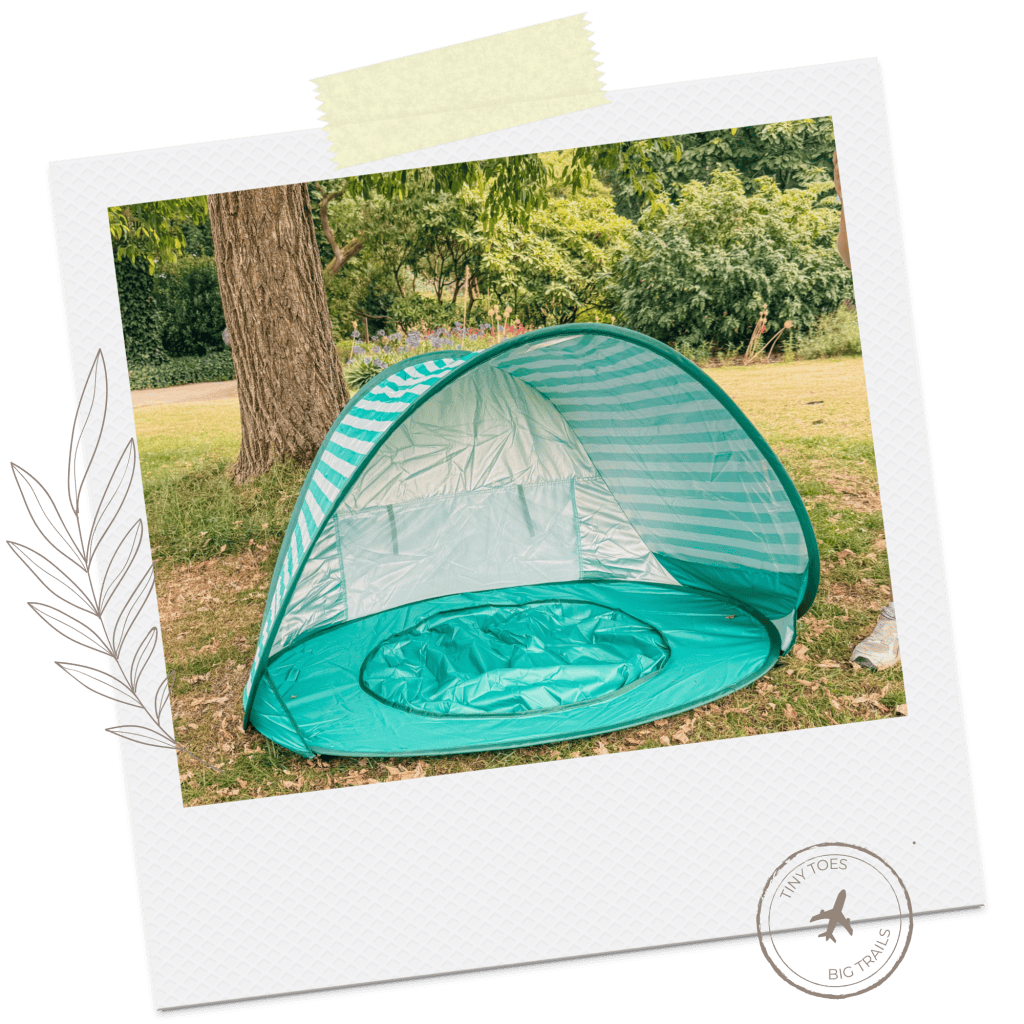 Baby holiday packing guide - UV tent