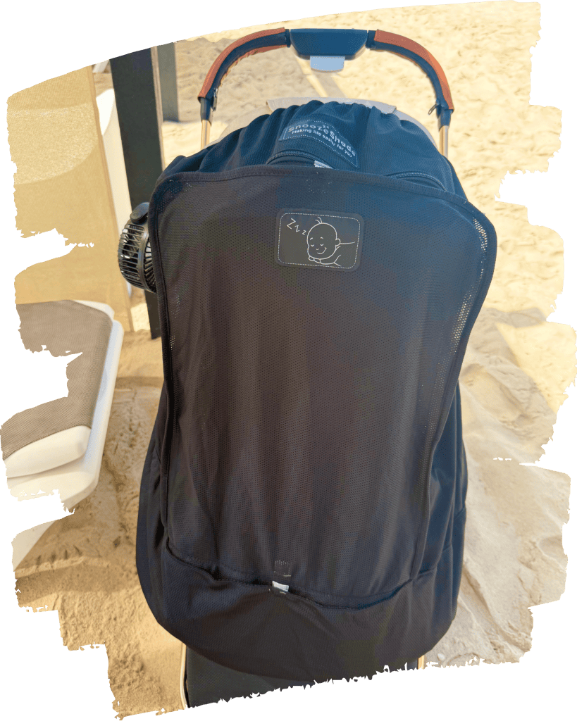 Baby holiday packing list - Snooze shade