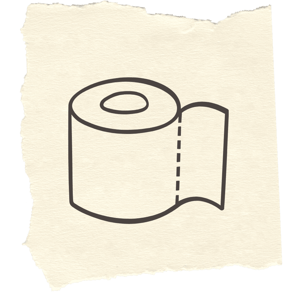 Martin Mere tips icons - toilet roll