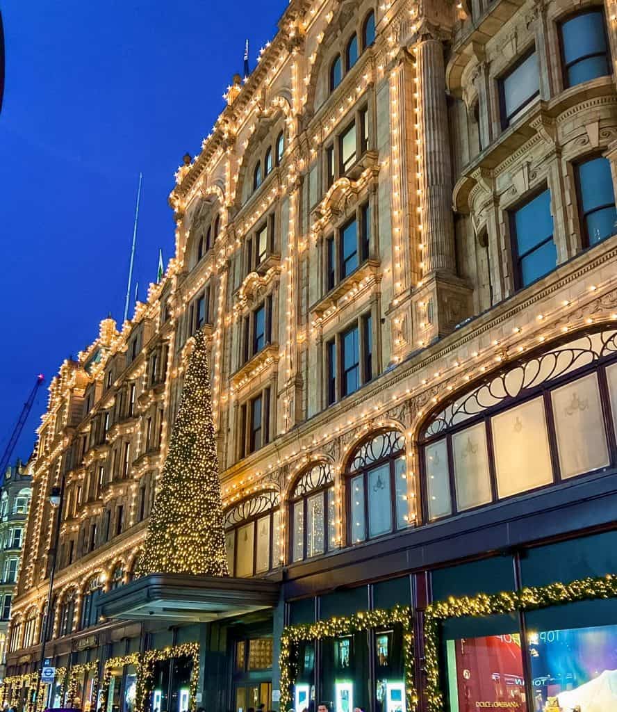 Harrods London itinerary