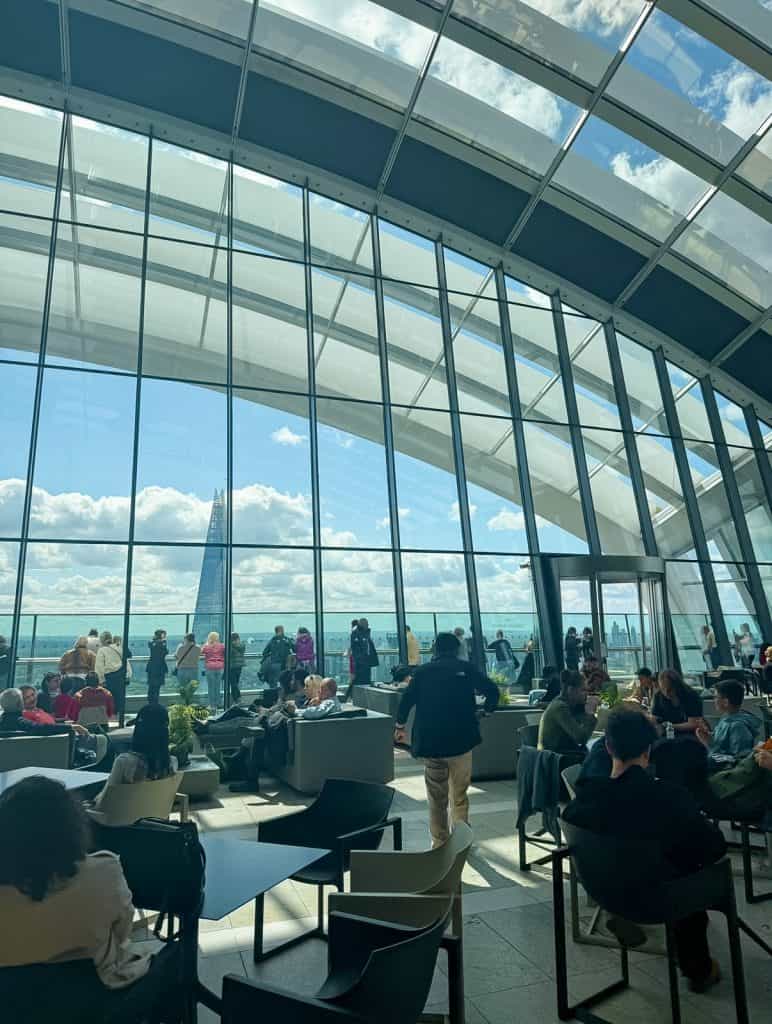 Sky Garden London from inside