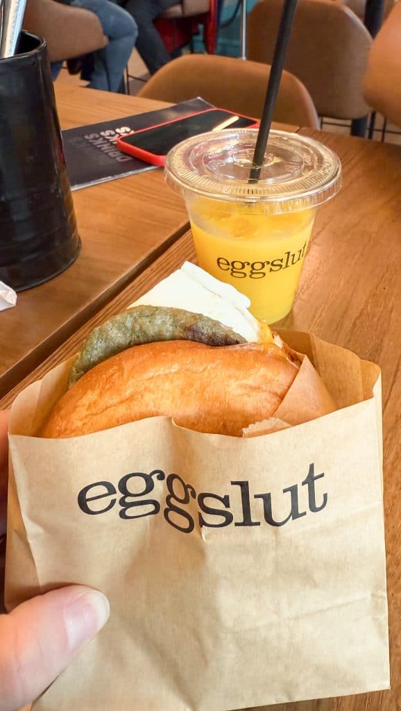 Egg Slut Market Place Canary Wharf London
