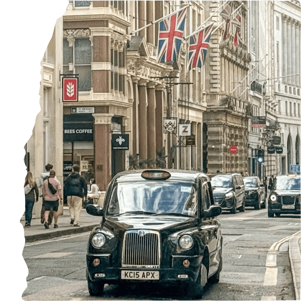 London itinerary black cab