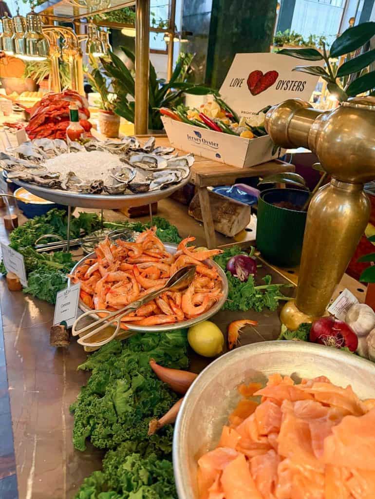 The NED London buffet