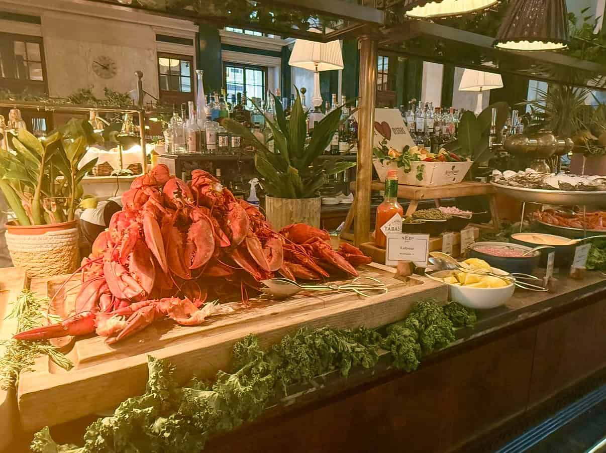 The Ned Sunday feast lobster